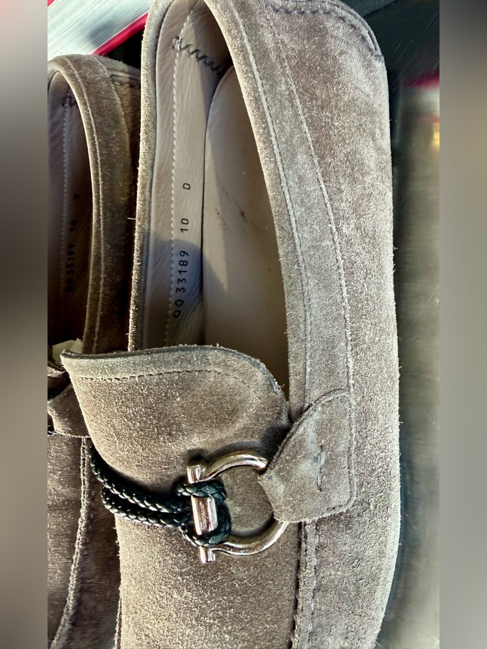 Salvatore Ferragamo Suede Gancini Driving Loafers – Men’s 10 D - Picture 11 of 16